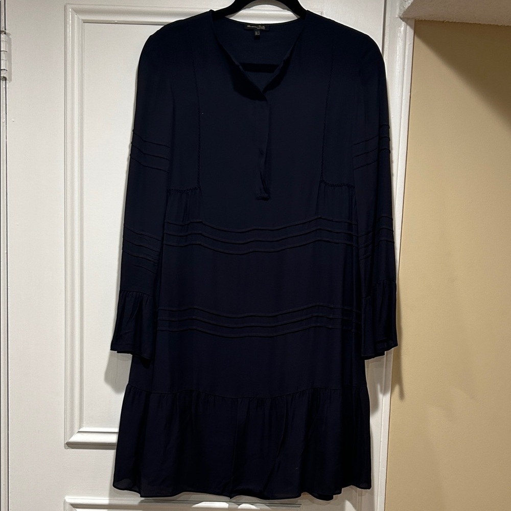 Elegant Navi Blue Women's Dress